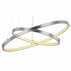 Luminaires Globo Lighting Éclairage Led|Suspension Globo RALPH LED Nickel mat, 1 lumière