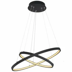 Luminaires Globo Lighting Éclairage Led|Suspension Globo RALPH LED Noir, 1 lumière