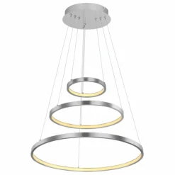 Luminaires Globo Lighting Suspensions|Suspension Globo RALPH LED Nickel mat, 1 lumière