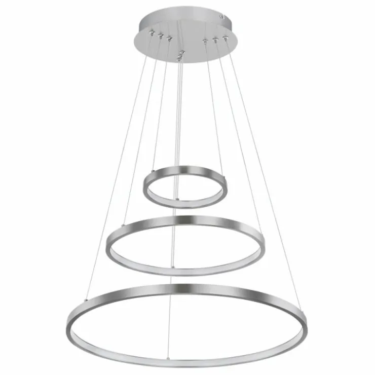 Luminaires Globo Lighting Suspensions|Suspension Globo RALPH LED Nickel mat, 1 lumière
