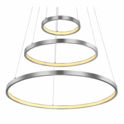Luminaires Globo Lighting Suspensions|Suspension Globo RALPH LED Nickel mat, 1 lumière