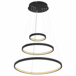 Luminaires Globo Lighting Suspensions|Suspension Globo RALPH LED Noir, 1 lumière