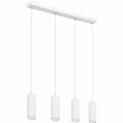 Luminaires Globo Lighting Suspensions|Suspension Globo ROBBY Blanc, 4 lumières