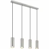 Luminaires Globo Lighting Suspensions|Suspension Globo ROBBY Nickel mat, 4 lumières