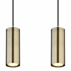Luminaires Globo Lighting Suspensions|Suspension Globo ROBBY Noir, 6 lumières