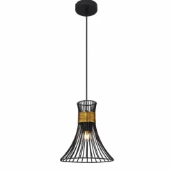 Luminaires Globo Lighting Suspensions|Suspension Globo ROXY Noir, 1 lumière