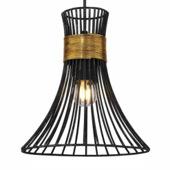 Luminaires Globo Lighting Suspensions|Suspension Globo ROXY Noir, 1 lumière