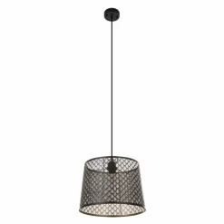Luminaires Globo Lighting Suspensions|Suspension Globo SAMBESI Noir, 1 lumière