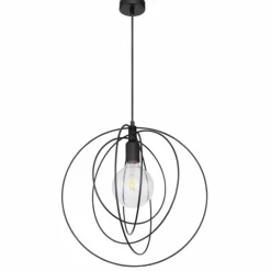 Luminaires Globo Lighting Suspensions|Suspension Globo SARINI Noir, 1 lumière