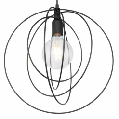 Luminaires Globo Lighting Suspensions|Suspension Globo SARINI Noir, 1 lumière