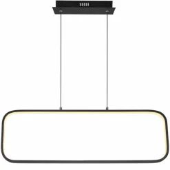 Luminaires Globo Lighting Suspensions|Suspension Globo SILLA LED Noir, 1 lumière