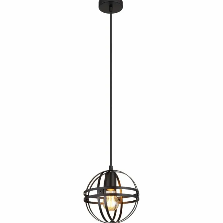 Luminaires Globo Lighting Suspensions|Suspension Globo TAMARA Noir, 1 lumière