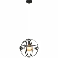 Luminaires Globo Lighting Suspensions|Suspension Globo TAMARA Noir, 1 lumière