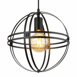 Luminaires Globo Lighting Suspensions|Suspension Globo TAMARA Noir, 1 lumière