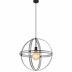 Luminaires Globo Lighting Suspensions|Suspension Globo TAMARA Noir, 1 lumière