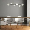 Luminaires Globo Lighting Éclairage Led|Suspension Globo UNTSY LED Titane, 6 lumières, Télécommandes
