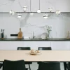 Luminaires Globo Lighting Suspensions|Suspension Globo UNTSY LED Titane, 8 lumières, Télécommandes