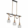 Luminaires Globo Lighting Suspensions|Suspension Globo VALERIE Brun, Noir, 3 lumières
