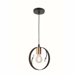 Luminaires Globo Lighting Suspensions|Suspension Globo VIGO Noir, 1 lumière