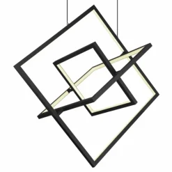 Luminaires Globo Lighting Éclairage Led|Suspension Globo WOLFHARD LED Noir, Blanc, 1 lumière, Télécommandes