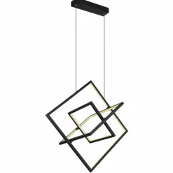 Luminaires Globo Lighting Éclairage Led|Suspension Globo WOLFHARD LED Noir, Blanc, 1 lumière, Télécommandes