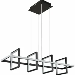 Luminaires Globo Lighting Éclairage Led|Suspension Globo WOLFHARD LED Noir, 1 lumière, Télécommandes