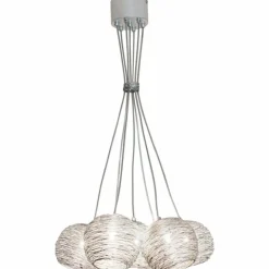 Luminaires Holländer Suspensions|Suspension Holländer CARILLON Argenté, 7 lumières