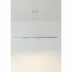 Luminaires Holländer Éclairage Led|Suspension Holländer SIMULATORE LED Argenté, 6 lumières
