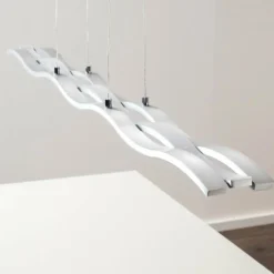 hofstein Éclairage Led|Suspension Hopedale LED Chrome, Nickel mat, 1 lumière
