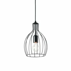 Luminaires Ideallux Suspensions|Suspension Ideal Lux AMPOLLA Noir, 1 lumière