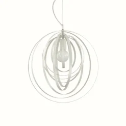 Luminaires Ideallux Suspensions|Suspension Ideal Lux DISCO Blanc, 1 lumière