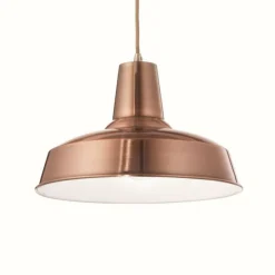 Luminaires Ideallux Suspensions|Suspension Ideal Lux MOBY Cuivre, 1 lumière
