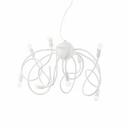 Luminaires Ideallux Suspensions|Suspension Ideal Lux MULTIFLEX Blanc, 8 lumières