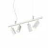 Luminaires Ideallux Suspensions|Suspension Ideallux DYNAMITE Blanc, 4 lumières