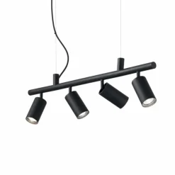 Luminaires Ideallux Suspensions|Suspension Ideallux DYNAMITE Noir, 4 lumières