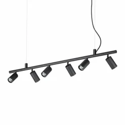 Luminaires Ideallux Suspensions|Suspension Ideallux DYNAMITE Noir, 6 lumières