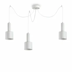 Luminaires Ideallux Suspensions|Suspension Ideallux HOLLY Blanc, 3 lumières