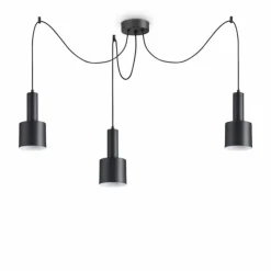 Luminaires Ideallux Suspensions|Suspension Ideallux HOLLY Noir, 3 lumières