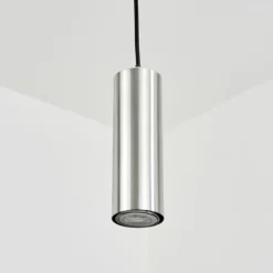 hofstein Suspensions|Suspension Javel Chrome, Nickel mat, 1 lumière