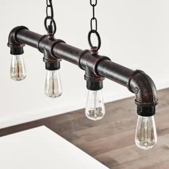 hofstein Suspensions|Suspension Kajen Rouille, 4 lumières