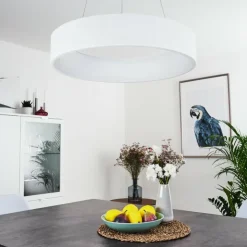hofstein Éclairage Led|Suspension Kampala LED Blanc, 1 lumière
