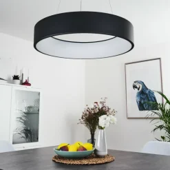 hofstein Éclairage Led|Suspension Kampala LED Noir, 1 lumière
