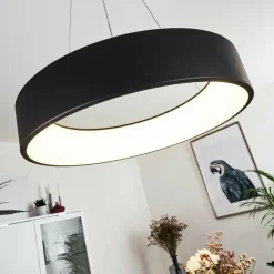hofstein Éclairage Led|Suspension Kampala LED Noir, 1 lumière