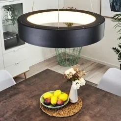 hofstein Éclairage Led|Suspension Kampala LED Noir, 1 lumière