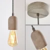 hofstein Suspensions|Suspension Lemone Gris, 1 lumière