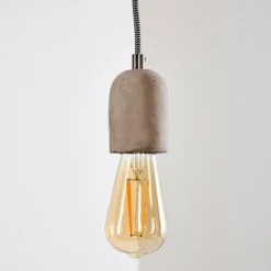 hofstein Suspensions|Suspension Lemone Gris, 1 lumière