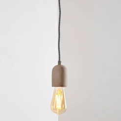 hofstein Suspensions|Suspension Lemone Gris, 1 lumière