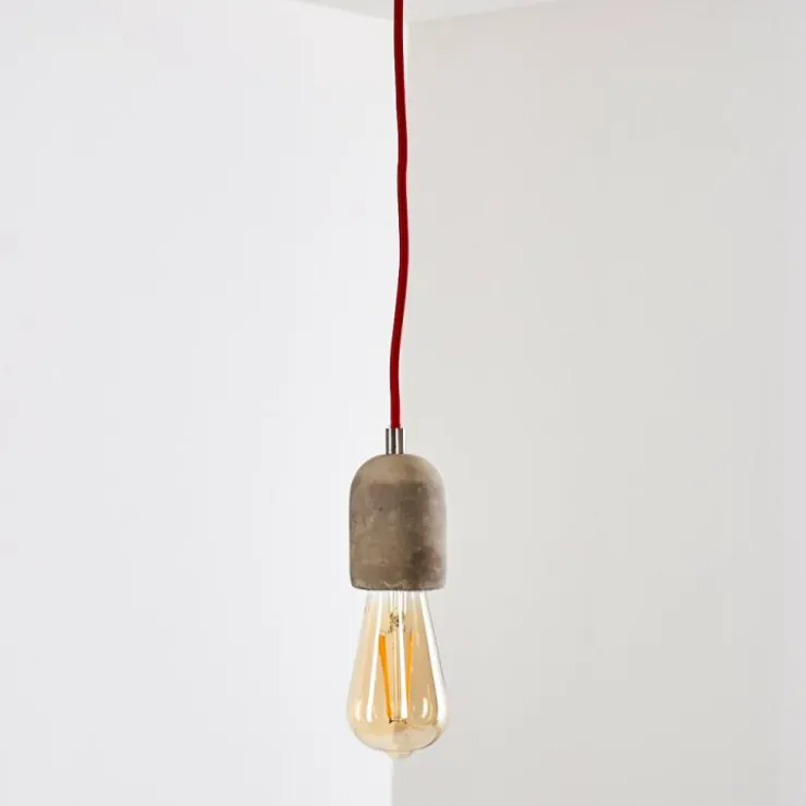 hofstein Suspensions|Suspension Lemone Gris, 1 lumière