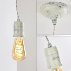 hofstein Suspensions|Suspension Lemone Gris, 1 lumière