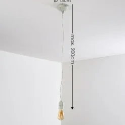 hofstein Suspensions|Suspension Lemone Gris, 1 lumière
